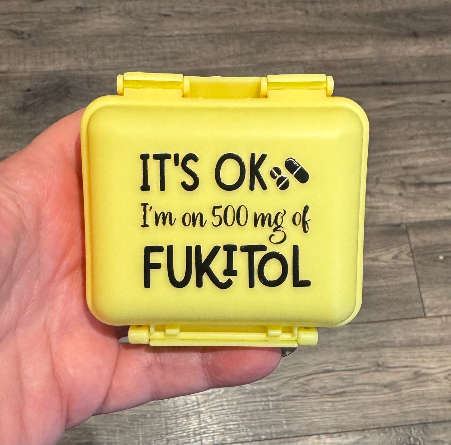 Yellow - Fukitol Pill Container