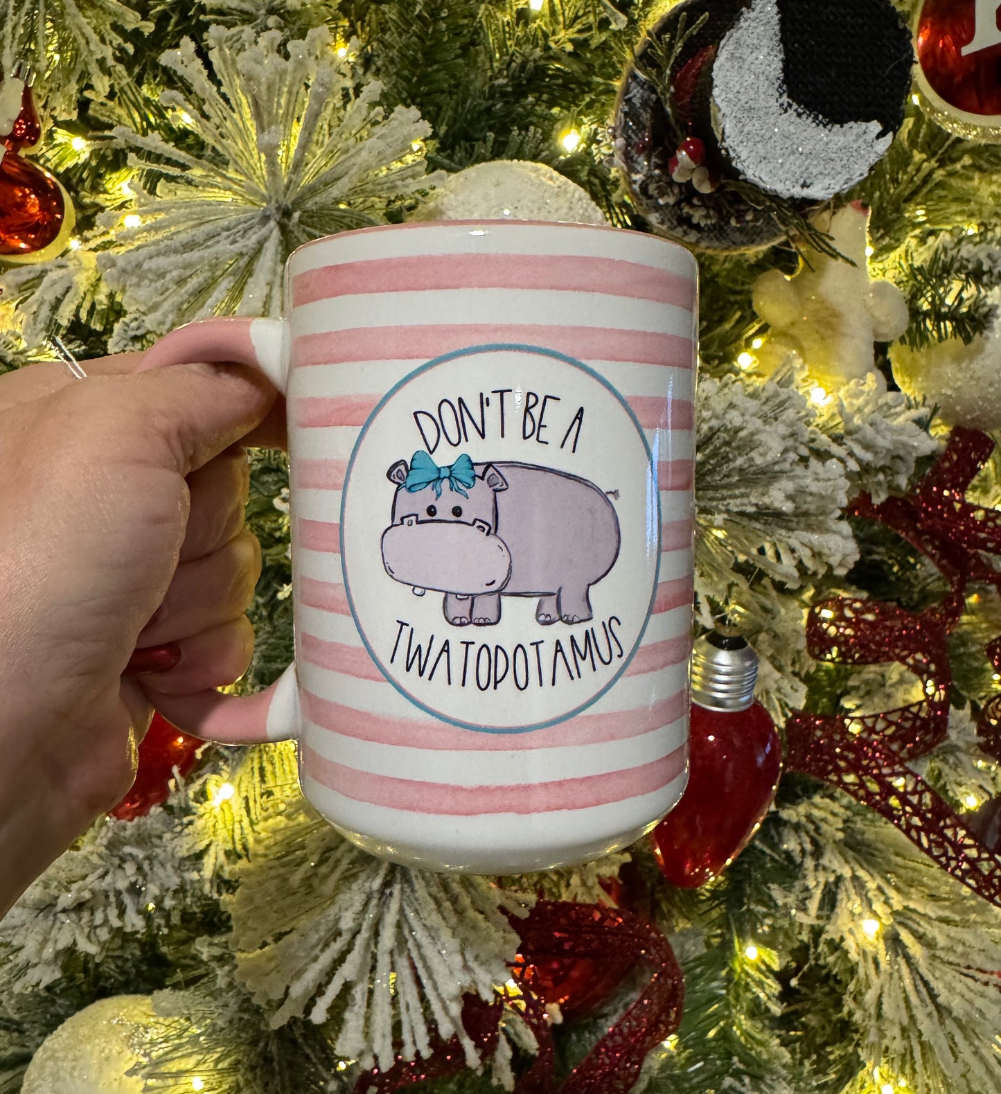 Don't Be A Twatopotamus 15 oz Ceramic Coffee Mug