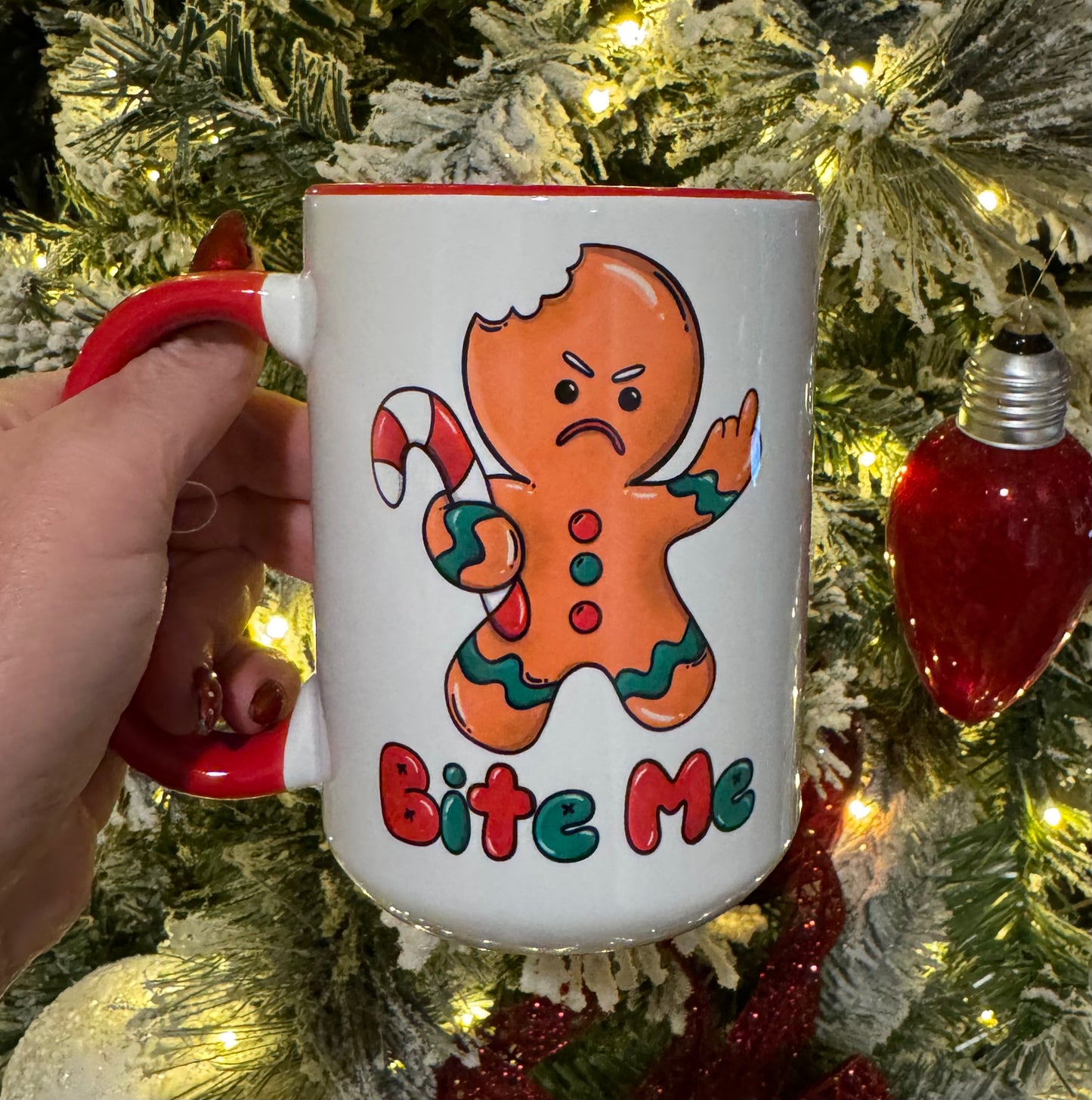 Bite Me 15 oz Ceramic Coffee Mug