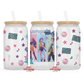 Pop Culture 16oz Glass Cup With Lid
