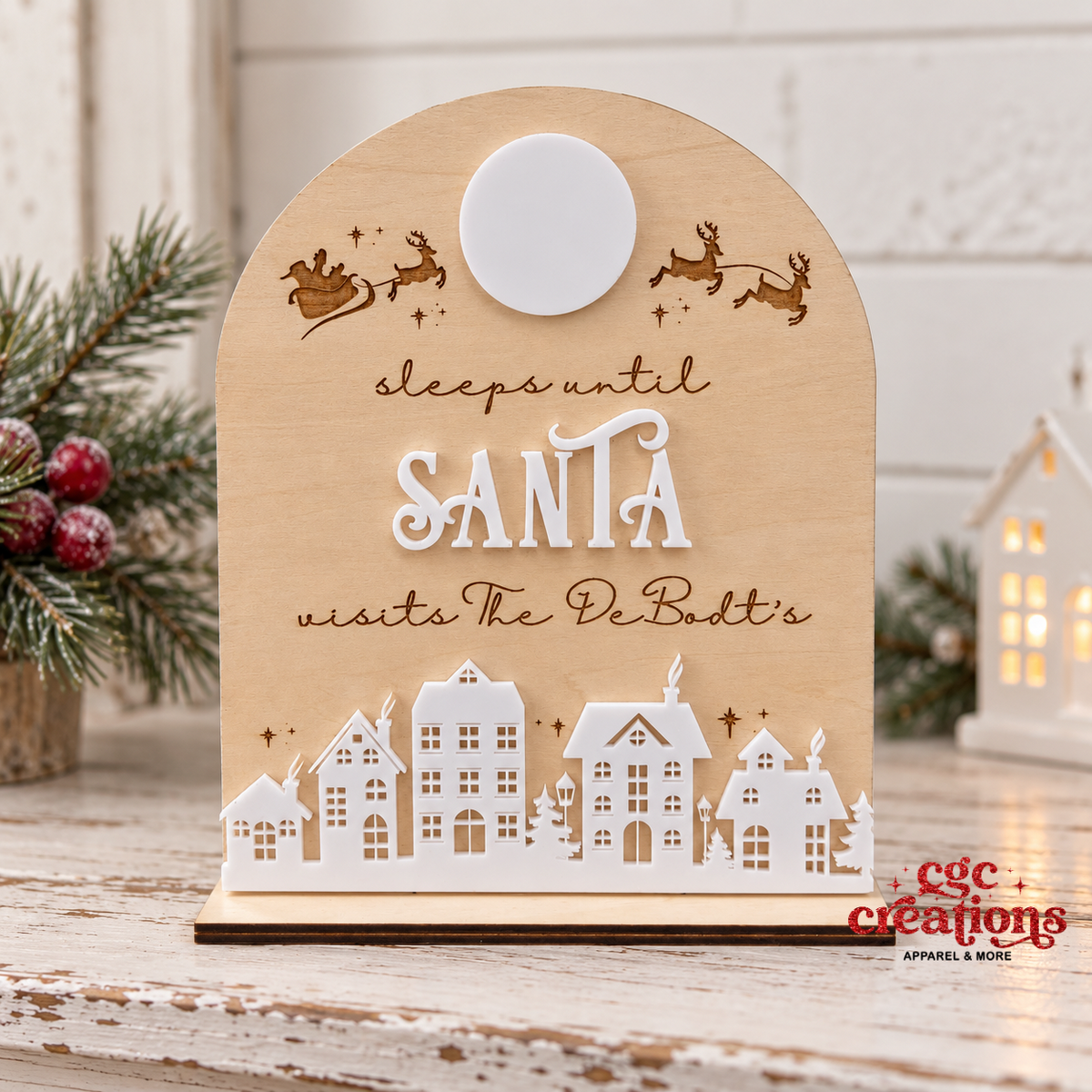 Sleeps Until Santa Countdown