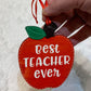 Best teacher ever MDF Ornament