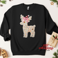 FAUX WOOL & FAUX LIGHTS - Reindeer Christmas Crewneck Sweatshirt