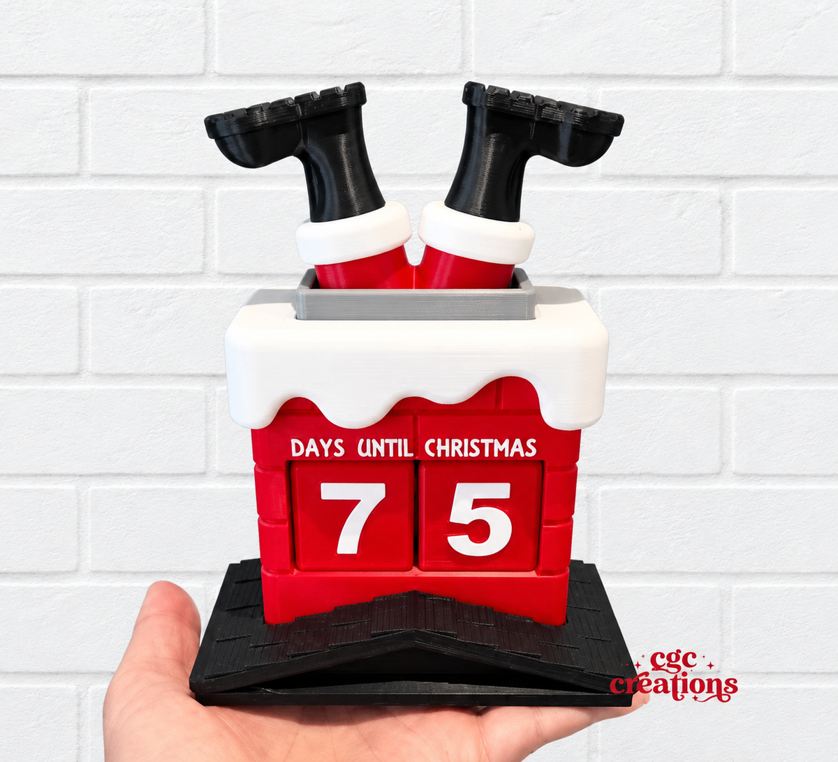 Santa Countdown - 3D Printed
