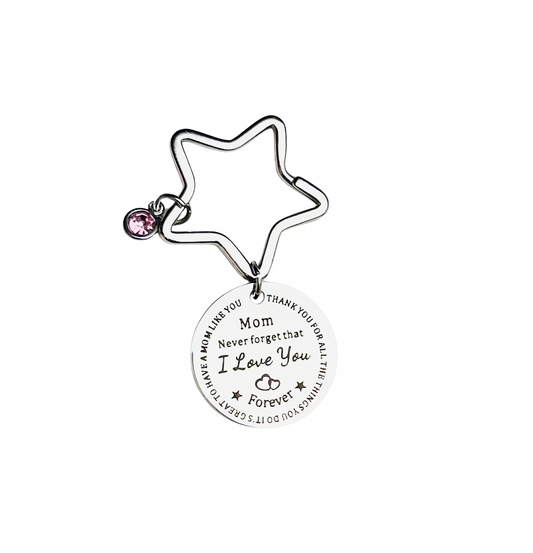 Mom I Love You Keychain
