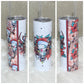Western Christmas Bull Skull 20oz Insulated Tumbler