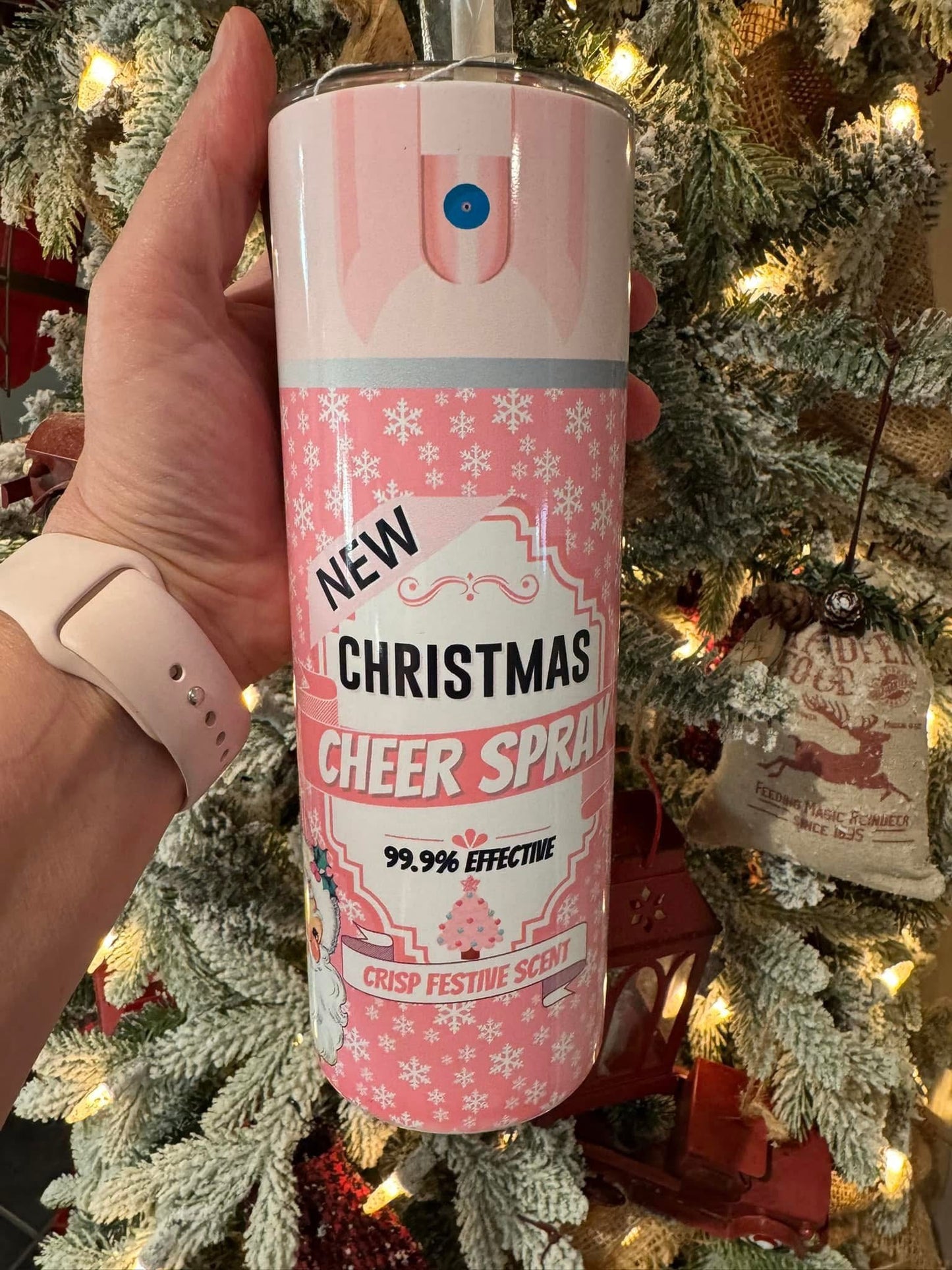 Christmas Cheer Spray 20oz Insulated Tumbler
