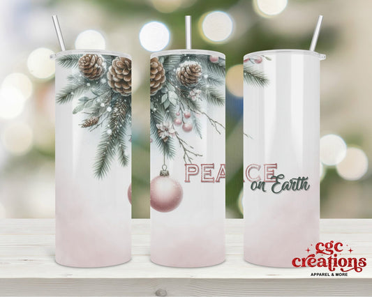 Peace On Earth 20oz Insulated Tumbler