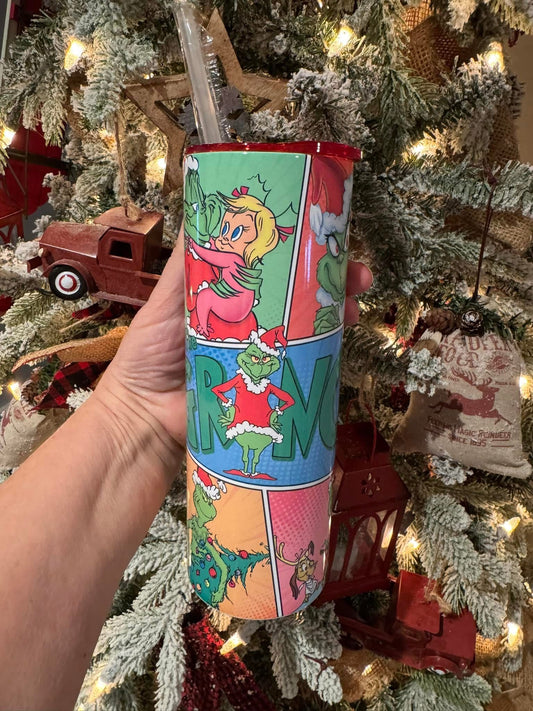 The Mean One Collage 20oz Insulated Tumbler