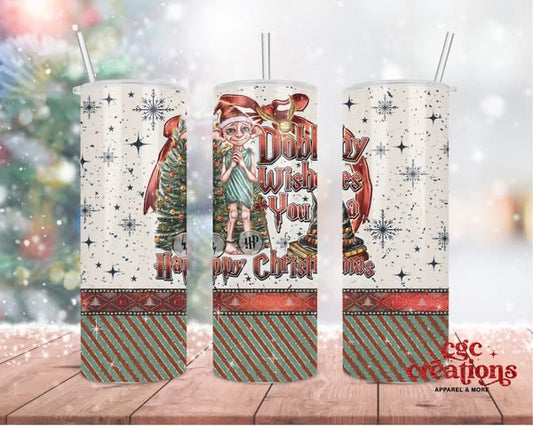D Wishes You A Merry Christmas 20oz Insulated Tumbler