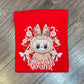 Little Monsters Christmas Youth Crewneck Sweatshirt - Red