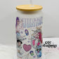 Pop Stars # 2 16oz Glass Cup With Lid
