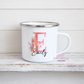 Personalized Letter Enamel Mug