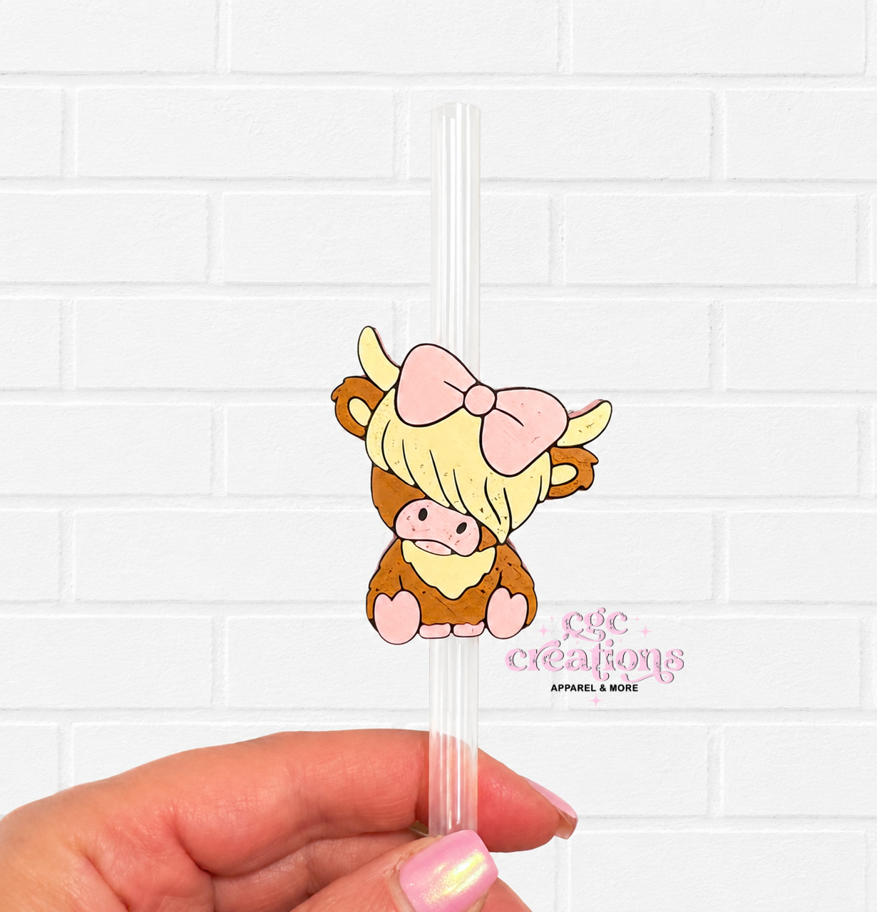 Highland Cow Topper/Cup Buddy