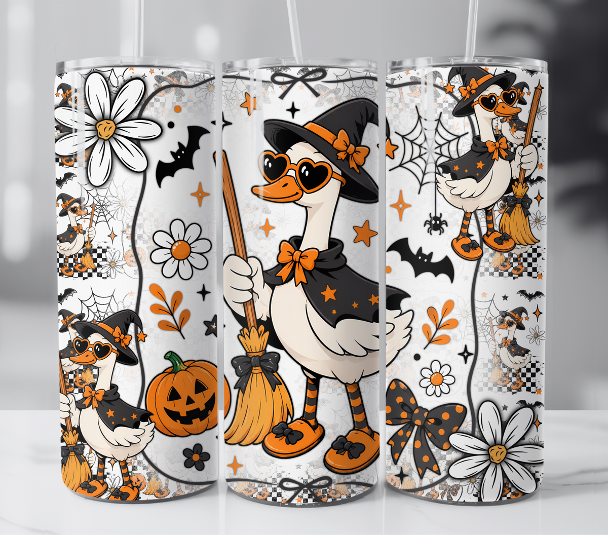 Halloween Witch Goose 20 oz Insulated Tumbler