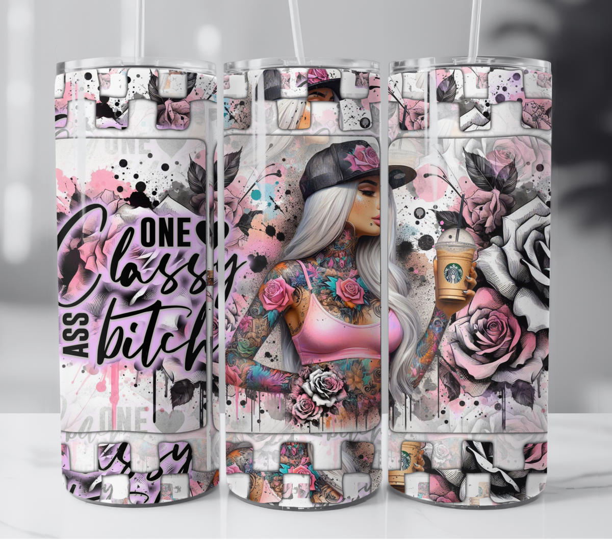 One Classy Ass Bitch 20 oz Insulated Tumbler