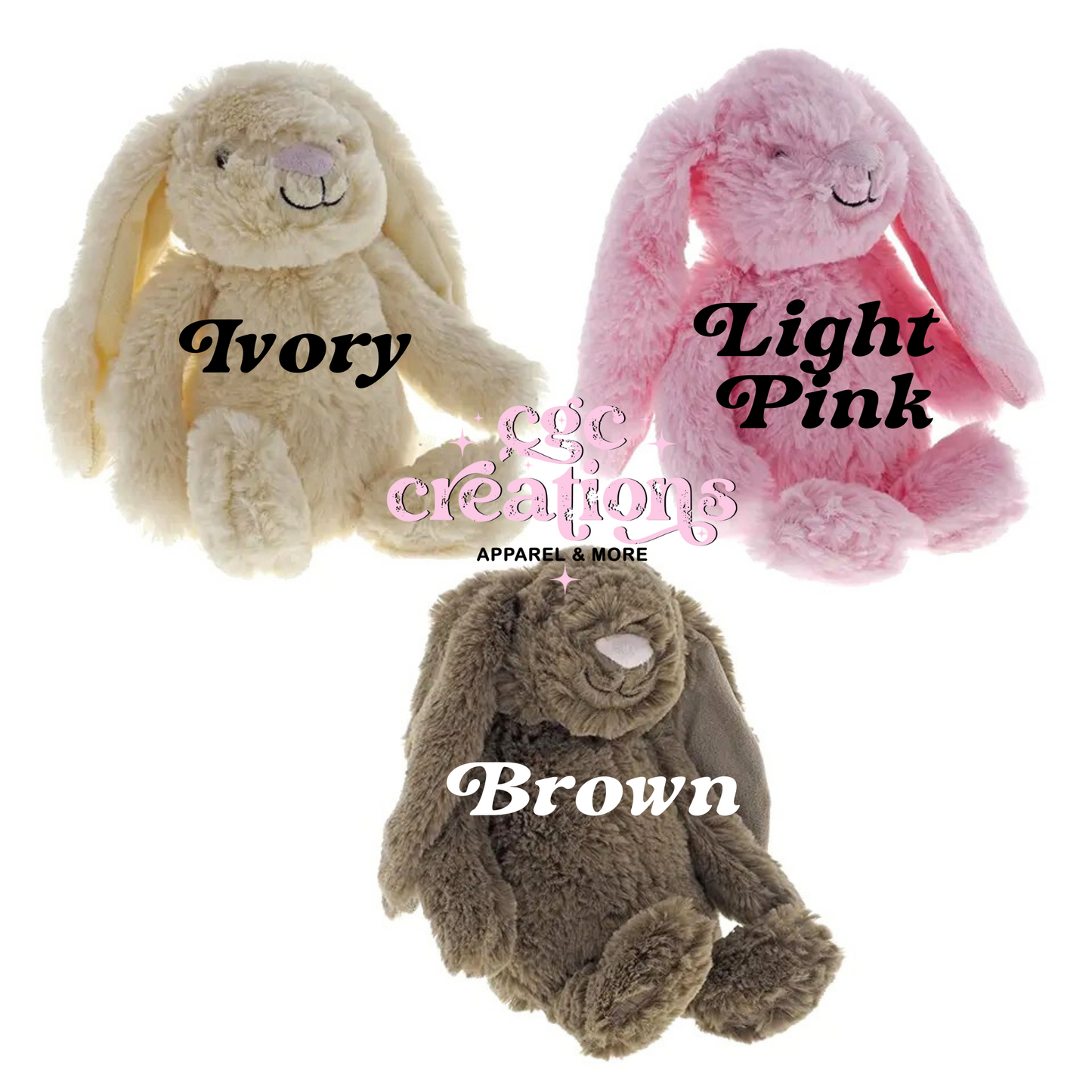 Personalized Plush Easter Bunny