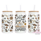 Just One More Chapter 16oz Glass Cup With Lid