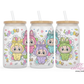 Booboo Monster 16oz Glass Cup With Lid