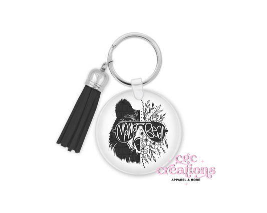 Mama Bear Acrylic Keychain