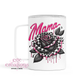 Mama Checkered Rose Coffee Tumbler