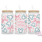Mama 16oz Glass Cup With Lid