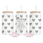 Love You Mommy 16oz Glass Cup With Lid