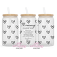 Love You Mommy 16oz Glass Cup With Lid