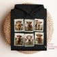 Highland Cow Postage Stamps Hoodie