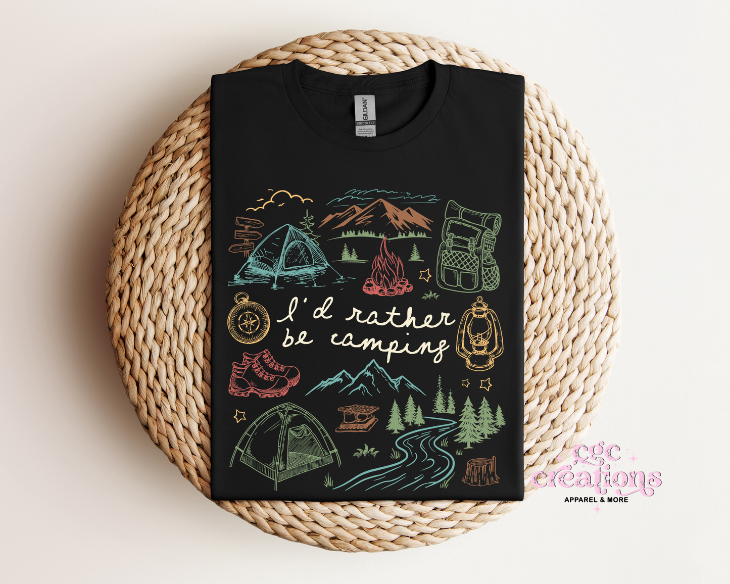 I'd Rather Be Camping T-Shirt