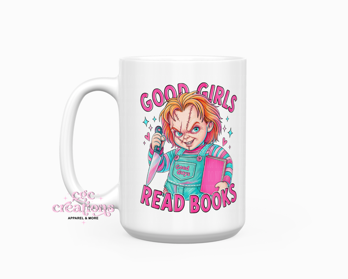Good Girls Read Books 15oz Ceramic Coffee Mug