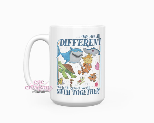 Swim Together 15oz Ceramic Coffee Mug