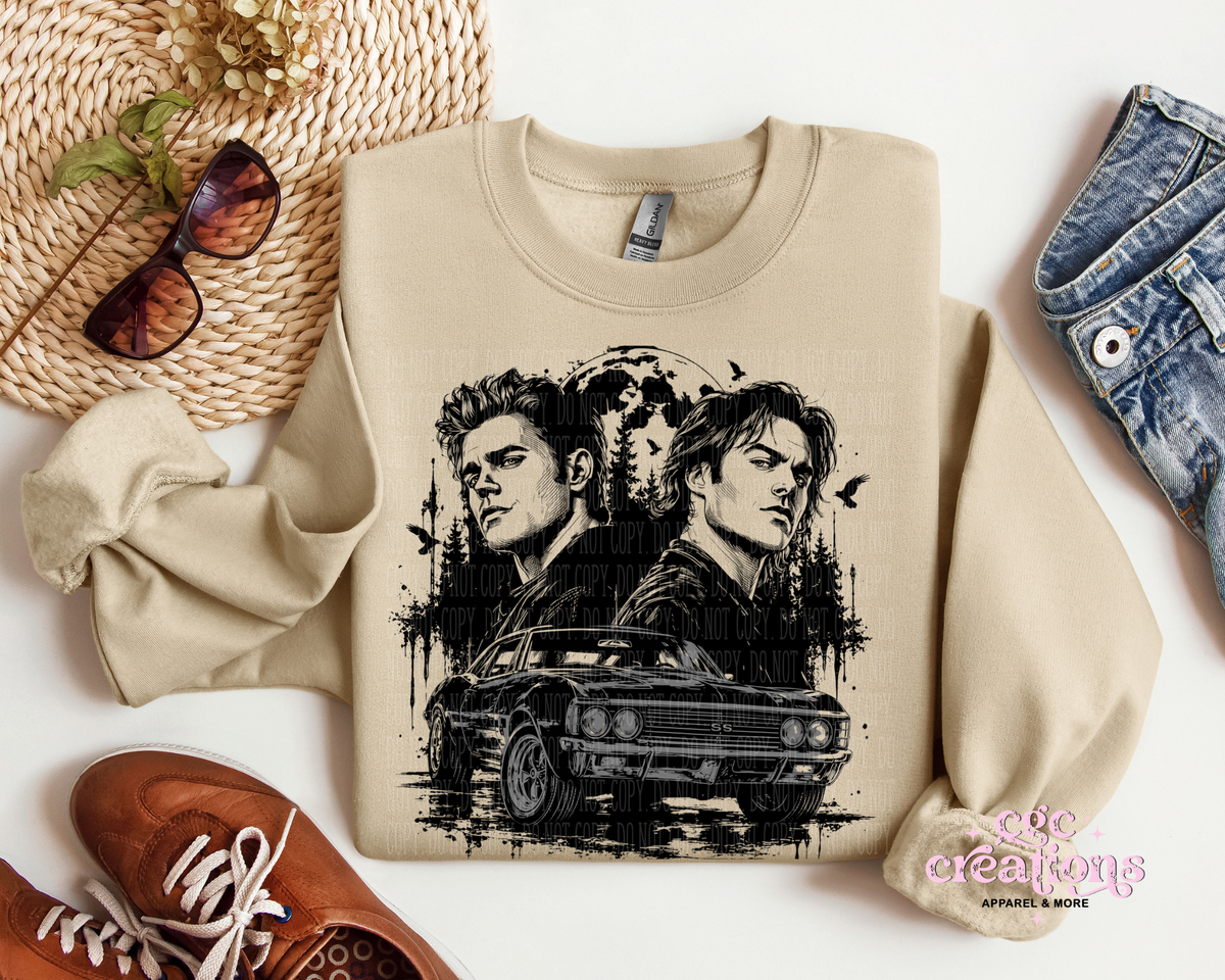 Monster Hunting Brothers Apparel(t-shirt or crewneck sweatshirt or hoodie)