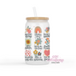 Positive Affirmations 16oz Glass Cup With Lid