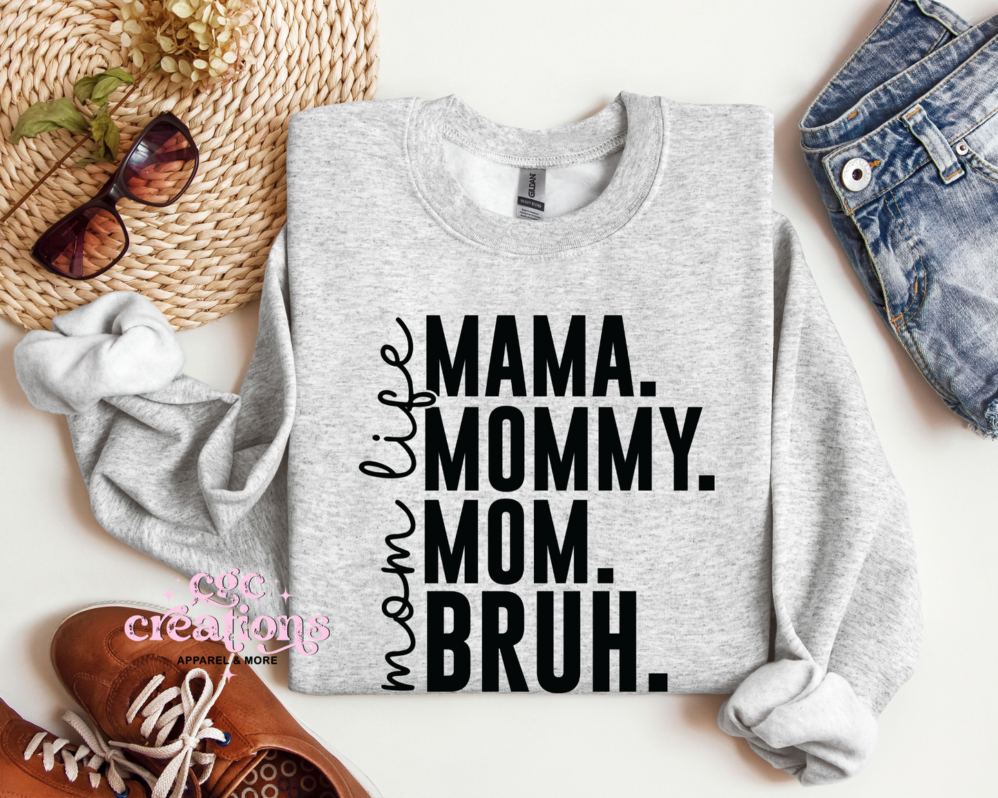 Mama Bruh Crewneck Sweatshirt