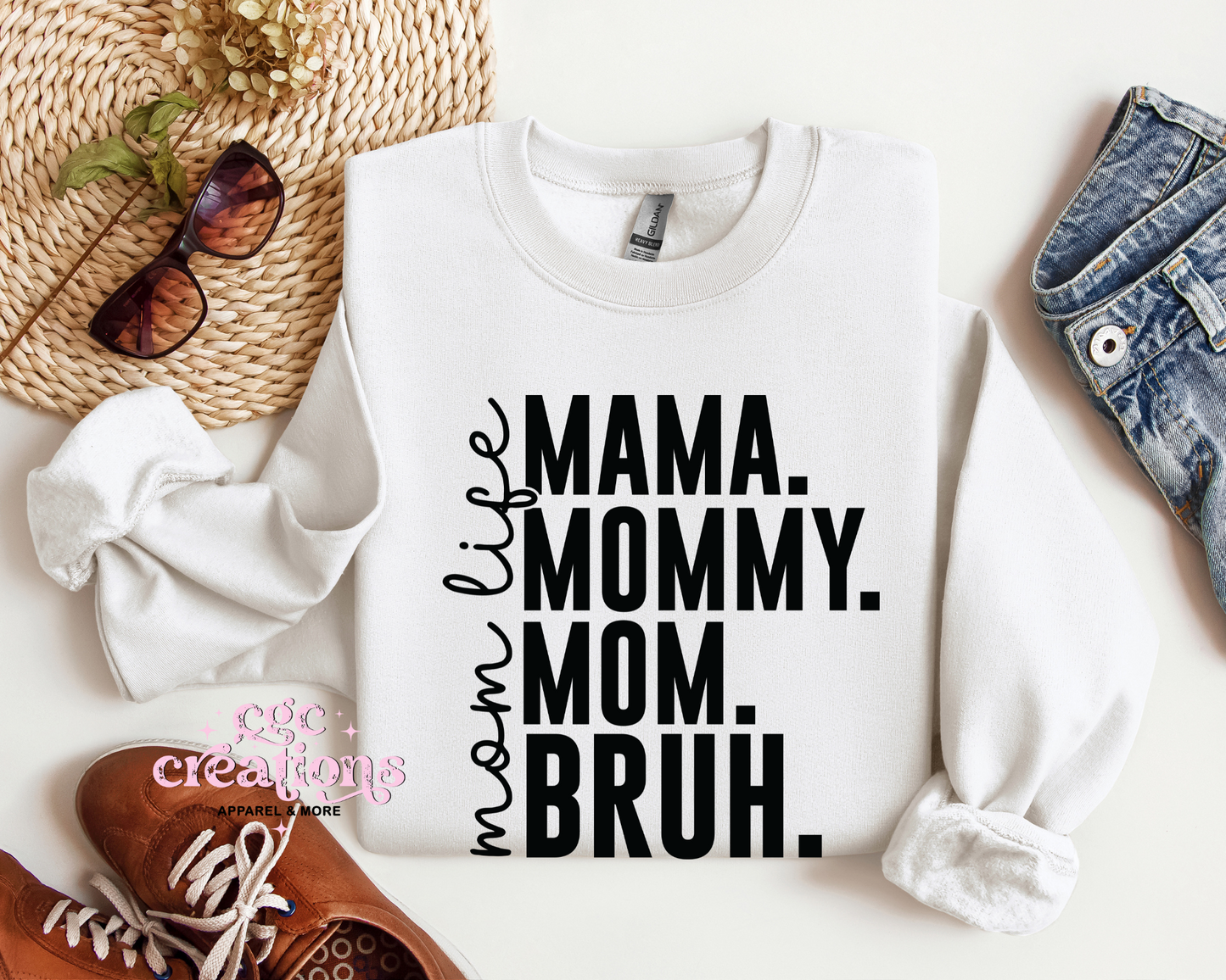 Mama Bruh Crewneck Sweatshirt