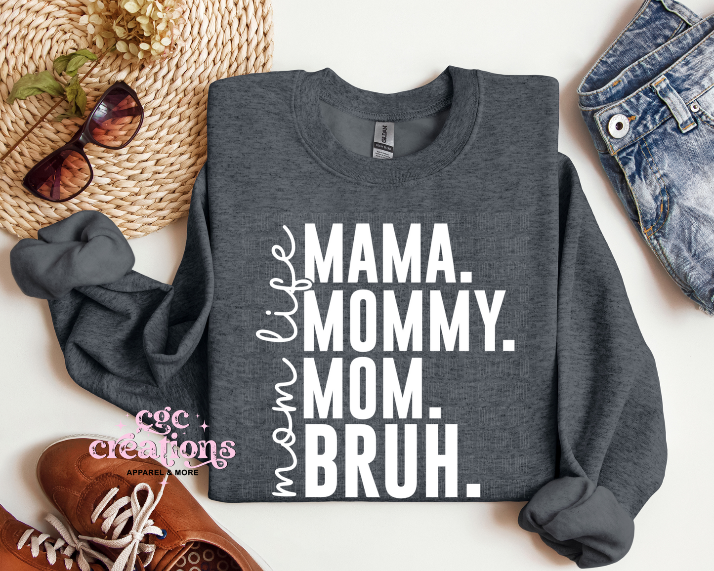 Mama Bruh Crewneck Sweatshirt