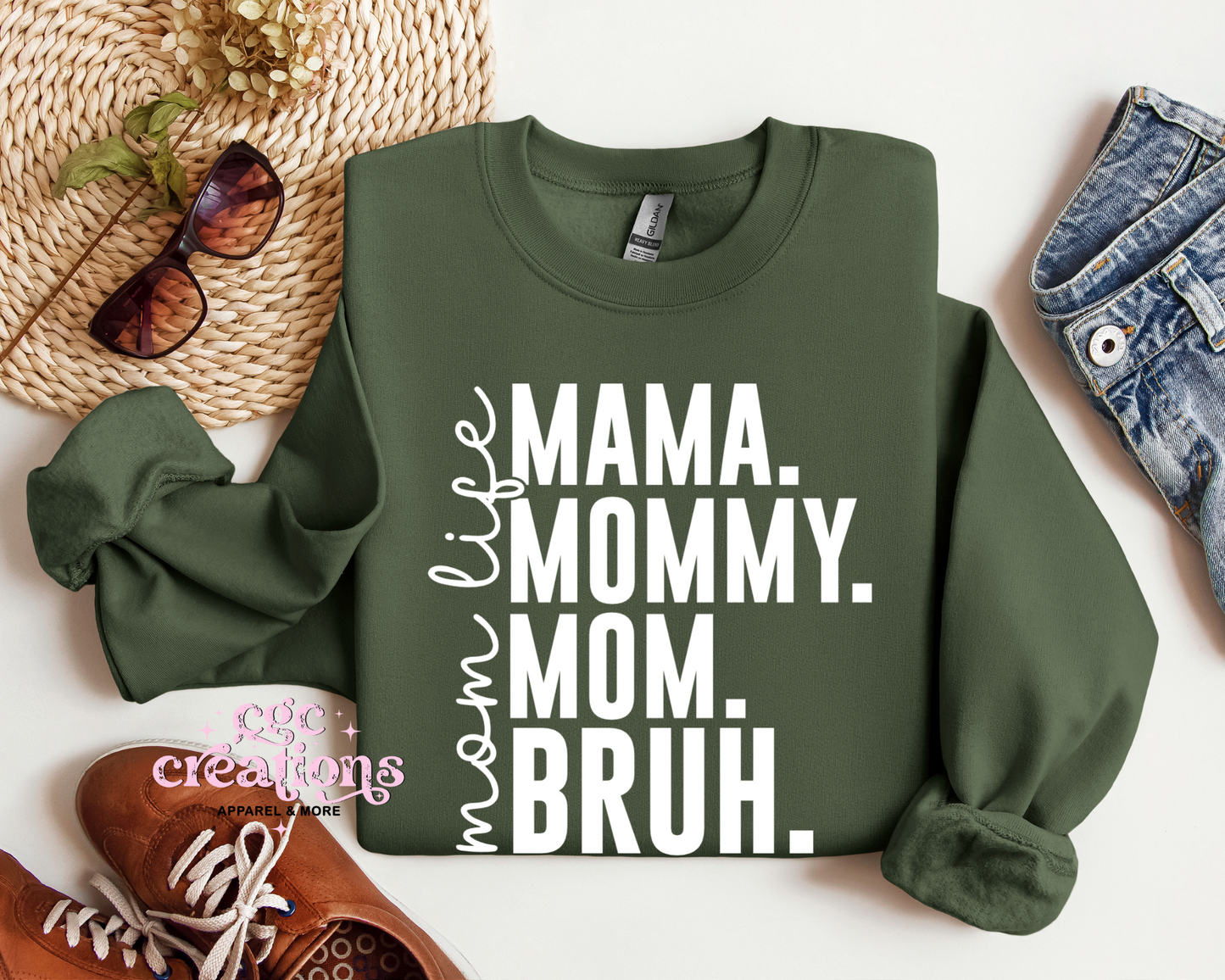 Mama Bruh Crewneck Sweatshirt