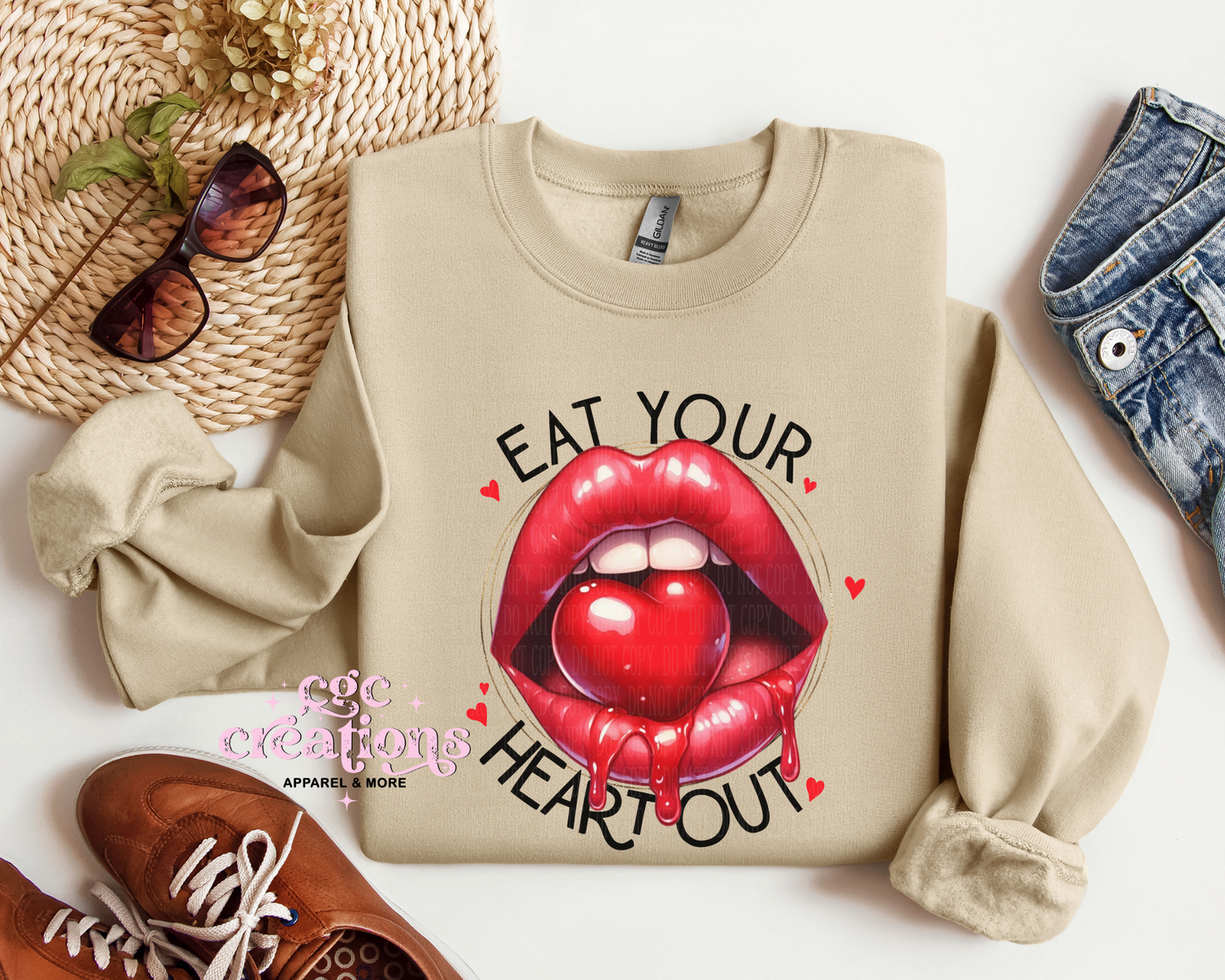 Eat Your Heart out Crewneck Sweatshirt