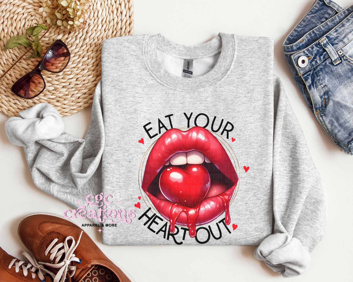 Eat Your Heart out Crewneck Sweatshirt