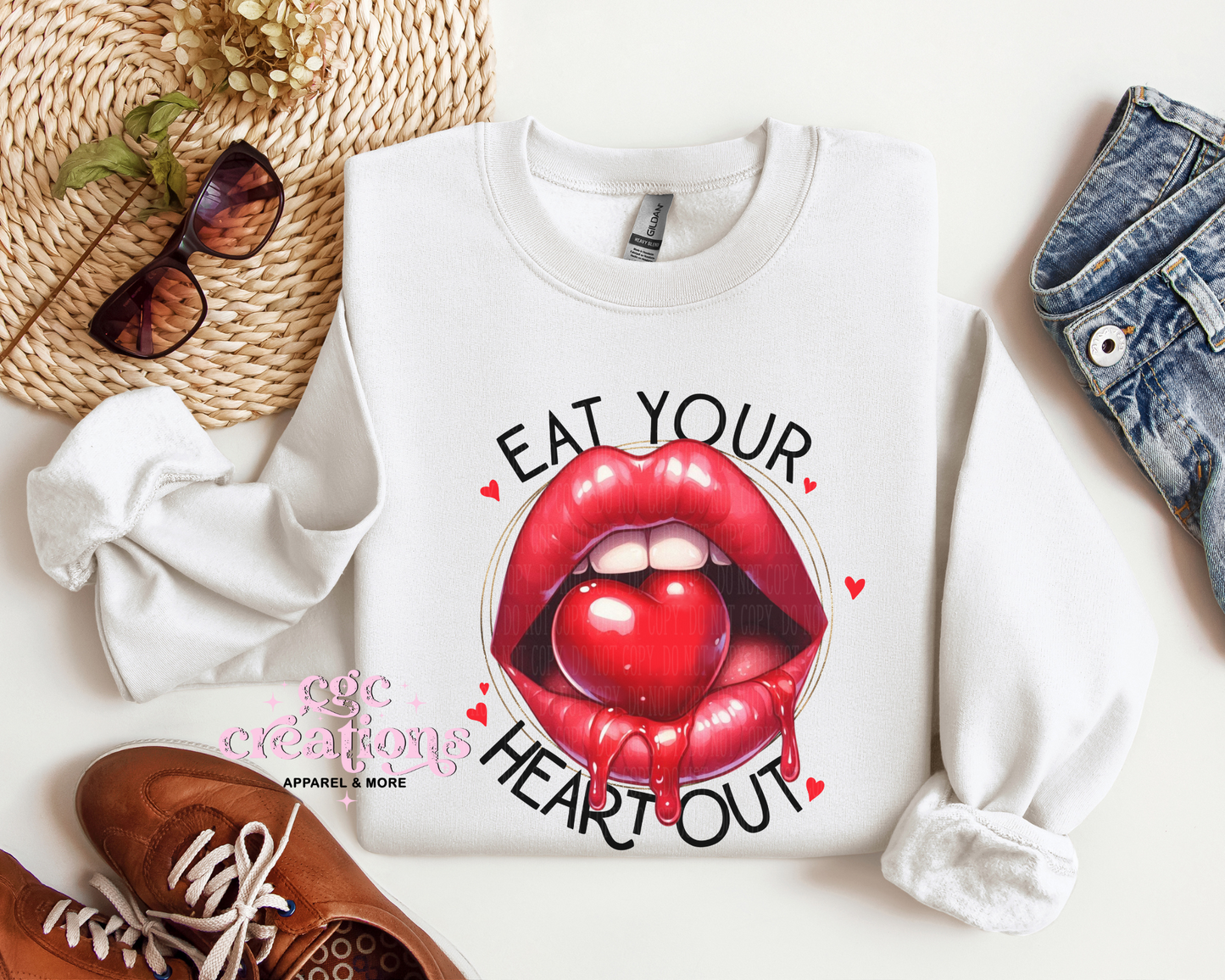 Eat Your Heart out Crewneck Sweatshirt