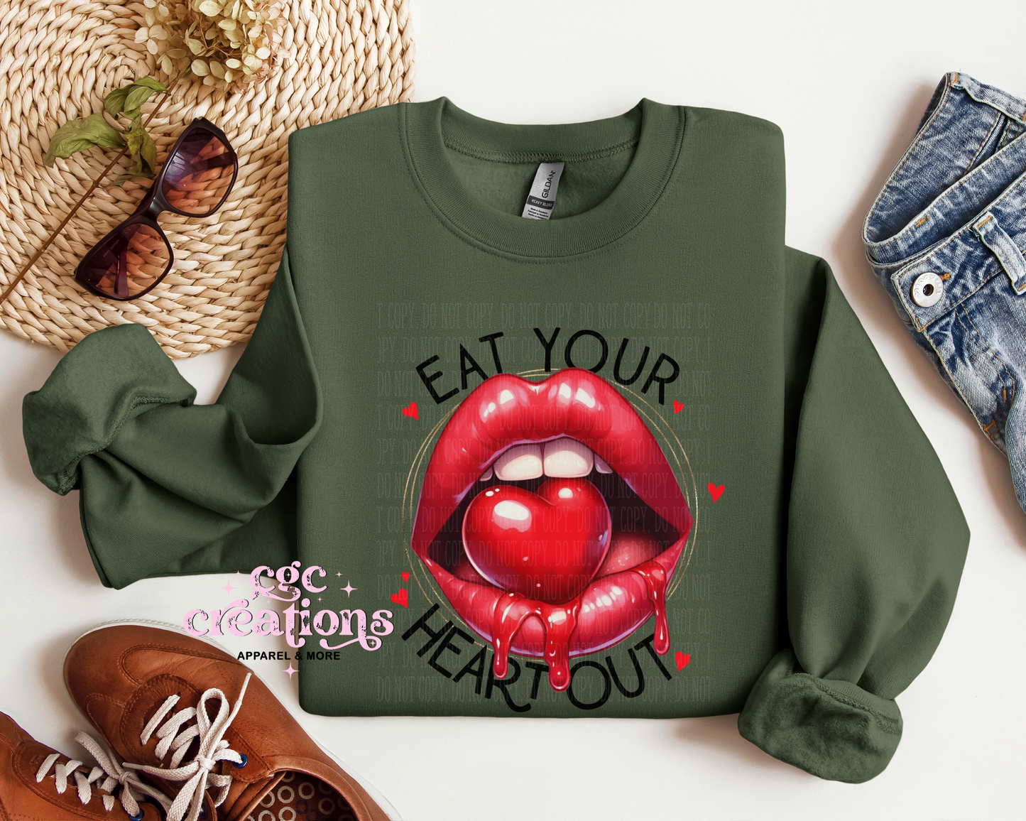 Eat Your Heart out Crewneck Sweatshirt