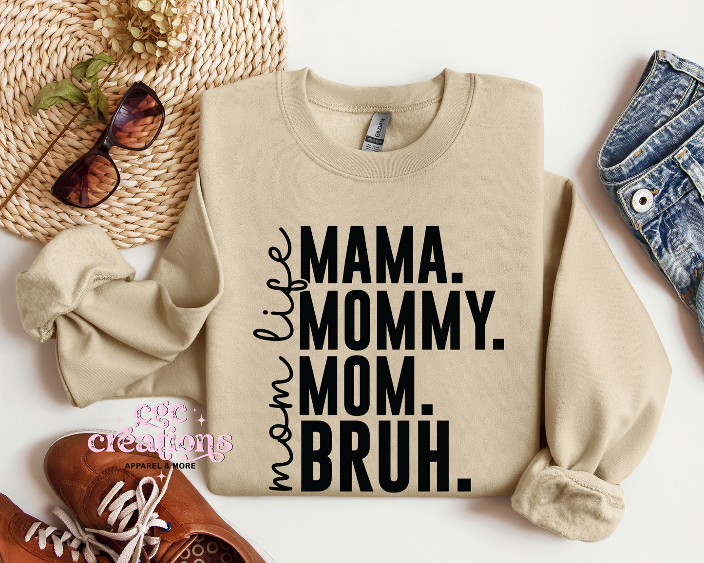 Mama Bruh Crewneck Sweatshirt