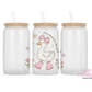 Silly Goose On The Loose 16oz Glass Cup With Lid