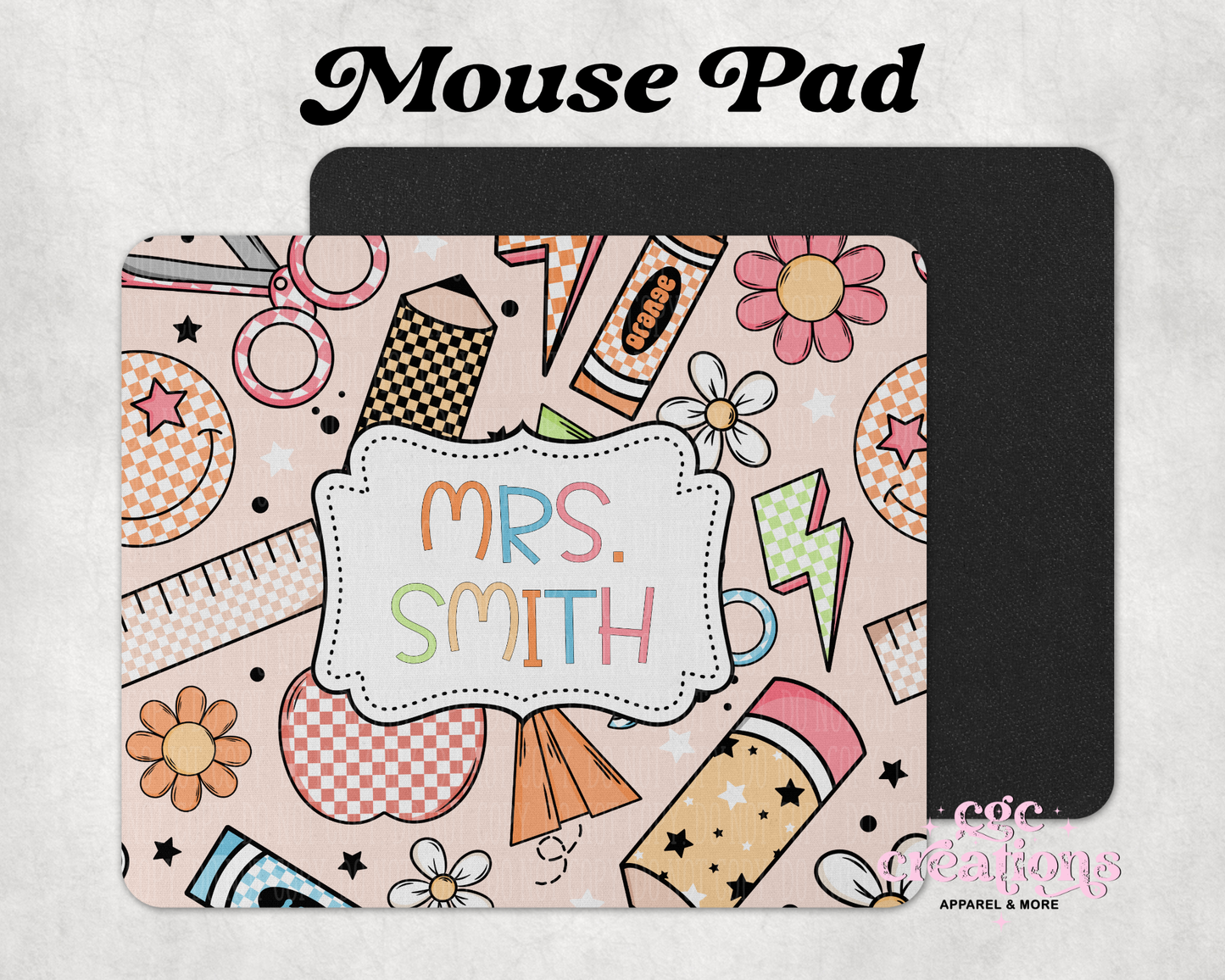 Personalized Teacher Mouse Pad