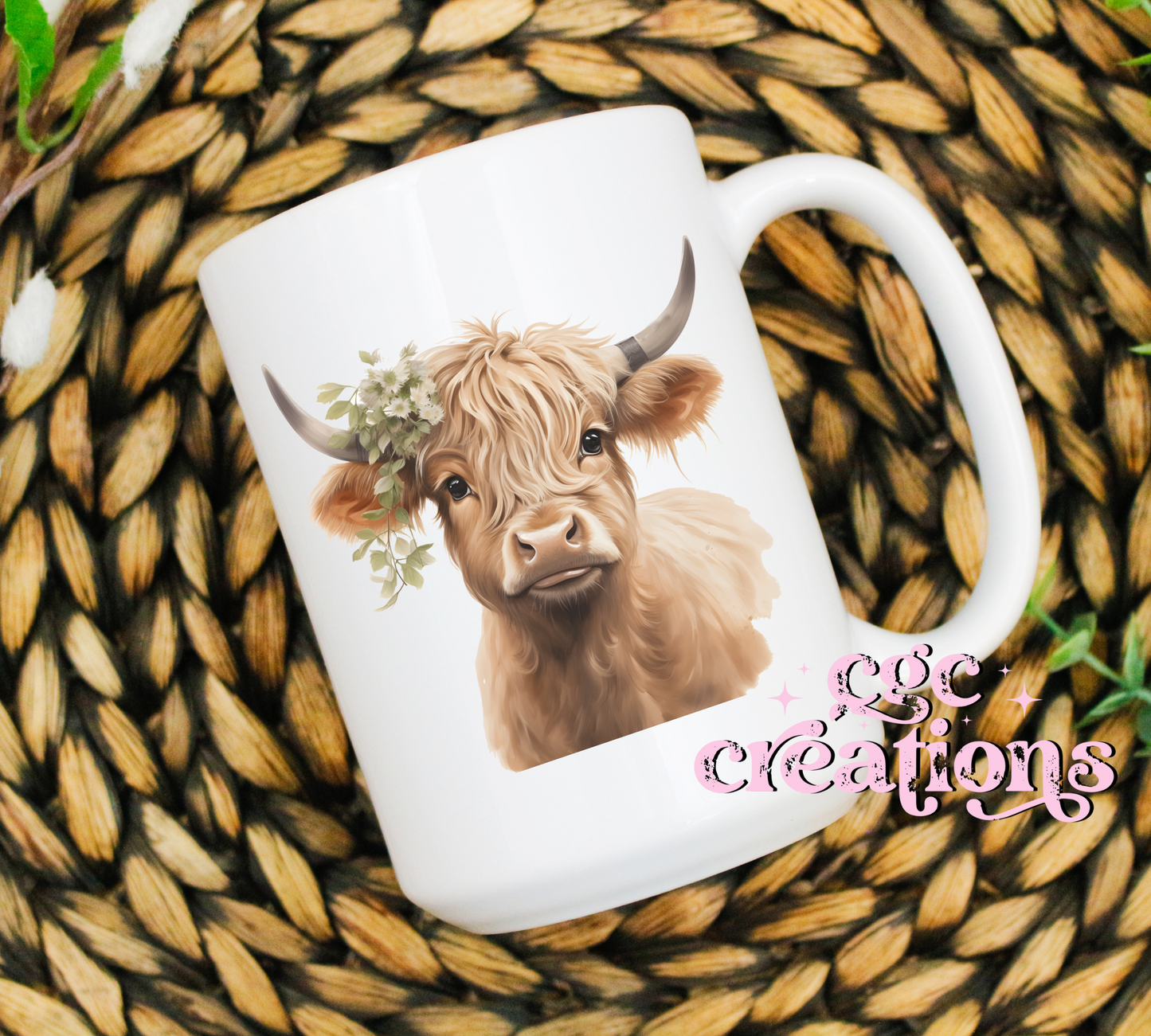 Highland Cow 15oz Ceramic Coffee Mug