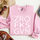 ZRO FKS GVN (Distressed Looking Image) Crewneck Sweatshirt