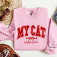 My Cat Is My Valentine Crewneck Sweatshirt
