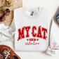 My Cat Is My Valentine Crewneck Sweatshirt