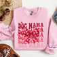 Dog Mama Valentines Crewneck Sweatshirt